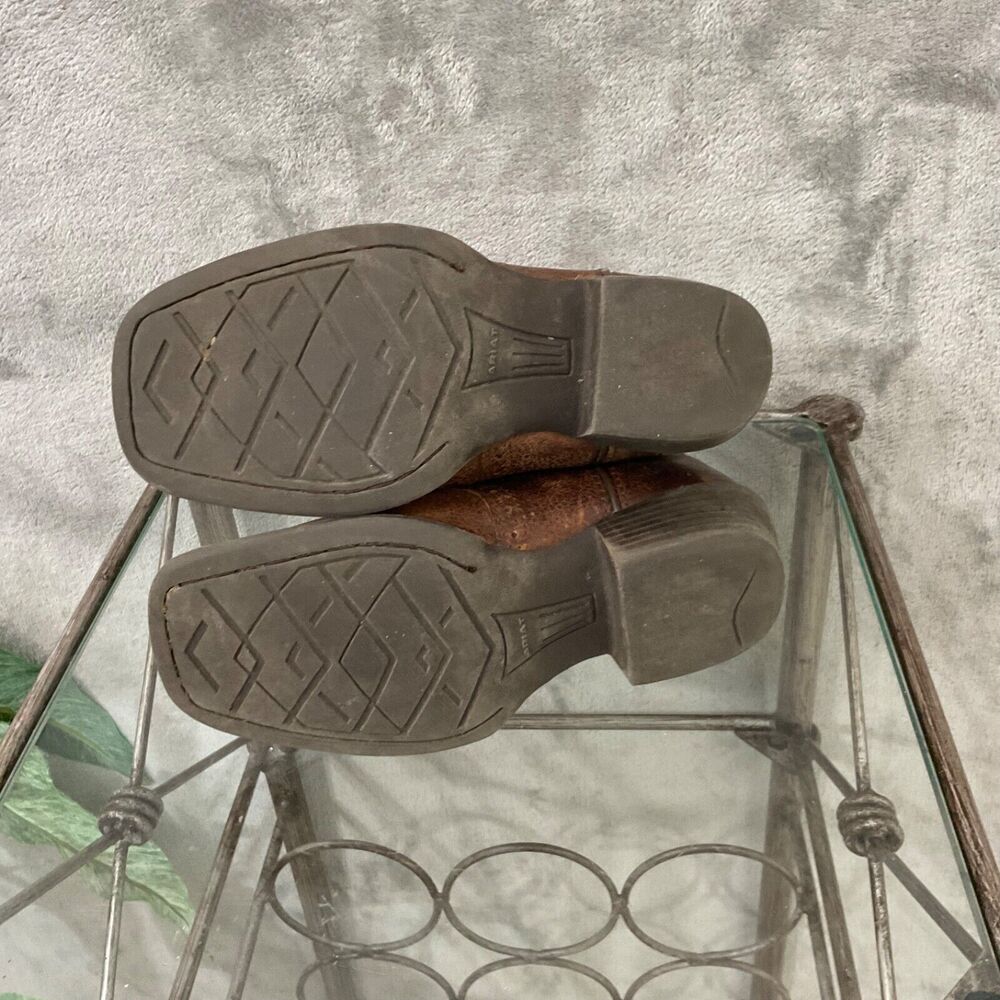 ARIAT BOOTS KIDS size 13.5 STYLE 10014101 SQUARE TOE pull on - Picture 8 of 15